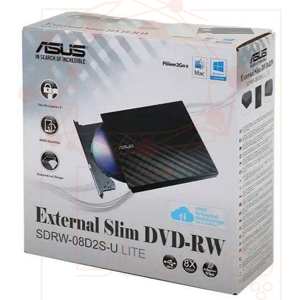 دی وی دی رایتر اکسترنال ایسوس مدل SDRW-08D2S-U Lite استوک - Image 4