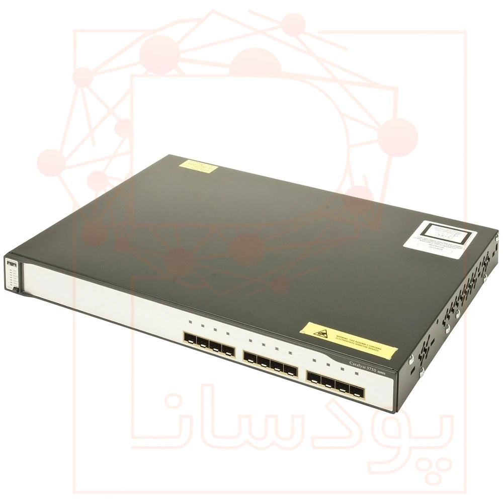 سوئیچ ۱۲ پورت فیبر نوری سیسکو مدل WS-C3750G-12S-S (ریفر)