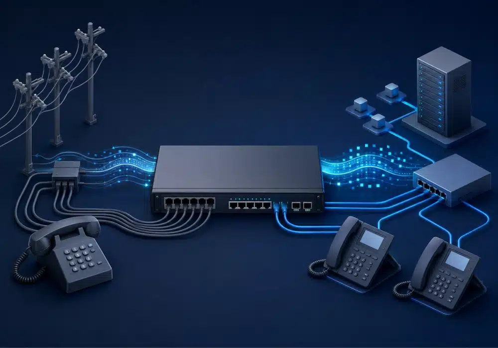 گیت وی ویپ میان خطوط تلفن سنتی و شبکه مبتنی بر IP
