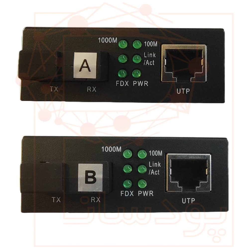 مدیا کانورتور فیبر نوری تک کور گیگابیت TD_link مدل HTB-GS-03-20KM (بسته ۲ عددی AB)